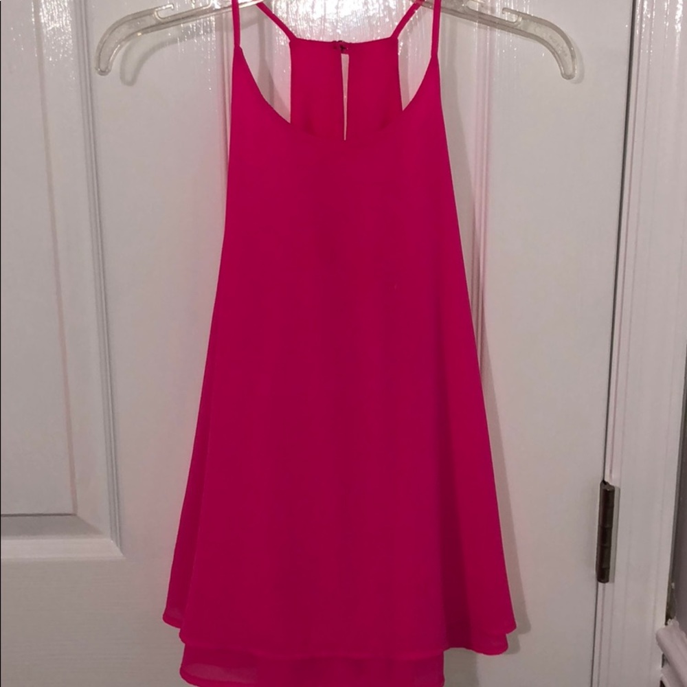 Hot Pink dressy tank